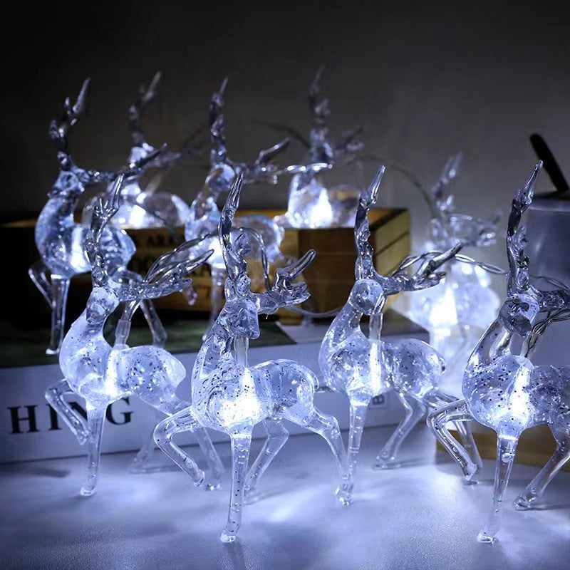 BowLift | Contemporary Creative Solar Battery Waterproof Deer Plastic Decorative LED String Light Outdoor Light For Garden