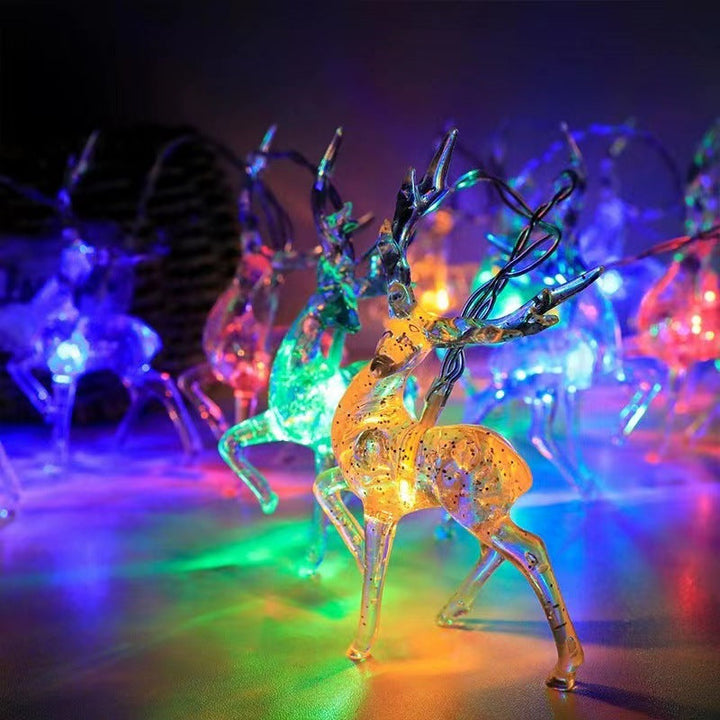 BowLift | Contemporary Creative Solar Battery Waterproof Deer Plastic Decorative LED String Light Outdoor Light For Garden
