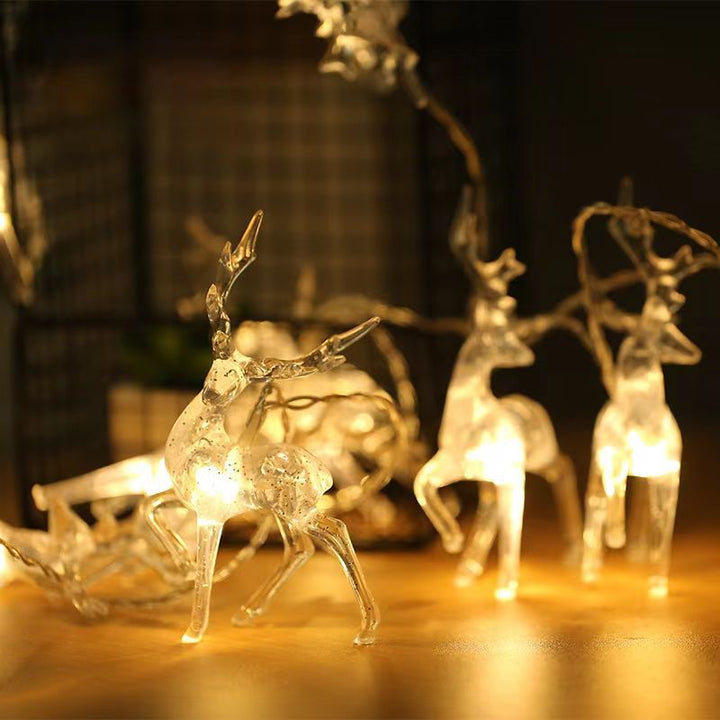 BowLift | Contemporary Creative Solar Battery Waterproof Deer Plastic Decorative LED String Light Outdoor Light For Garden