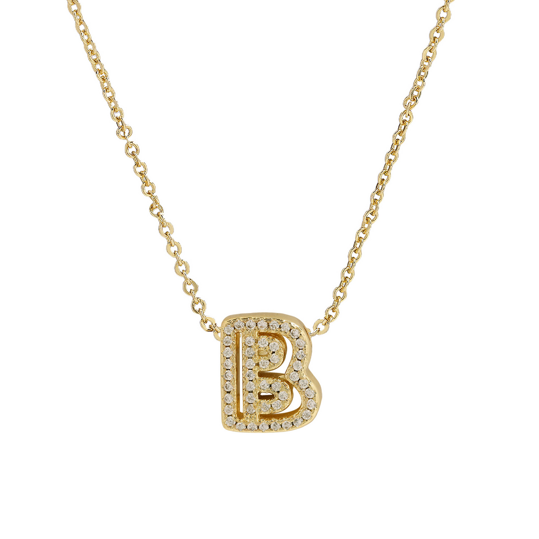 BowLift | Dazzling Diamond Initial Necklace