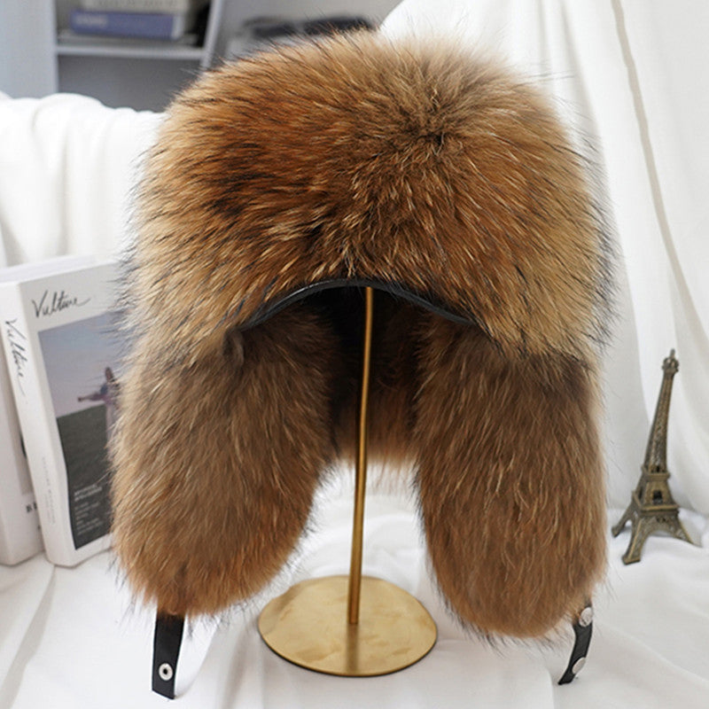 Warm Winter Hat with Thick Fabric and Snug Fit for Outdoor Wear