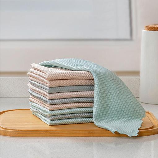 Fish Scale Microfiber Polishing Cleaning Cloth | Bowlift