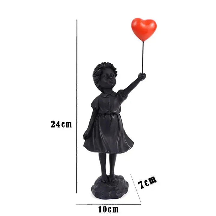 BowLift | Banksy flying Balloon Girl Statue