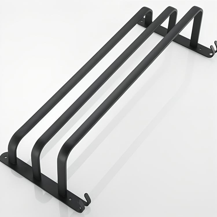BowLift | FlexRack Wall-Mounted Bathroom Storage Shelf with Towel Holder – Space-Saving Aluminium Rack