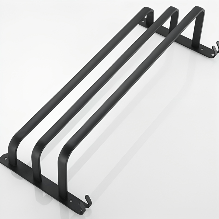 BowLift | FlexRack Wall-Mounted Bathroom Storage Shelf with Towel Holder – Space-Saving Aluminium Rack