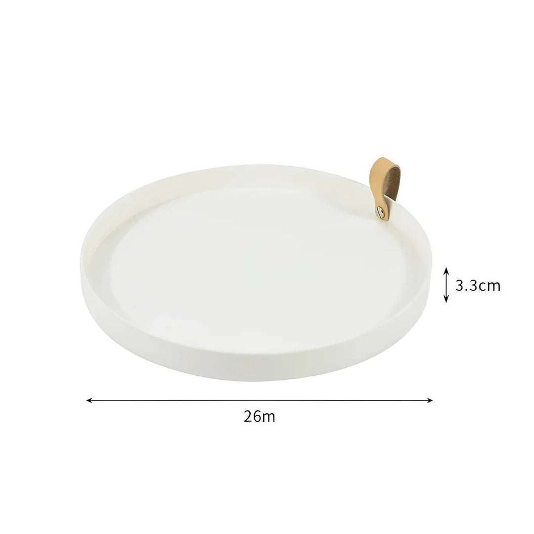BowLift | Simple solid color round storage tray