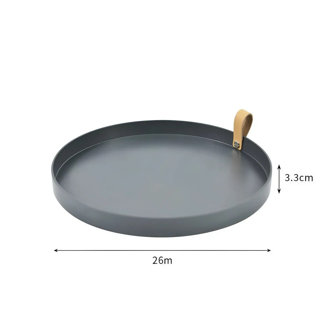 BowLift | Simple solid color round storage tray