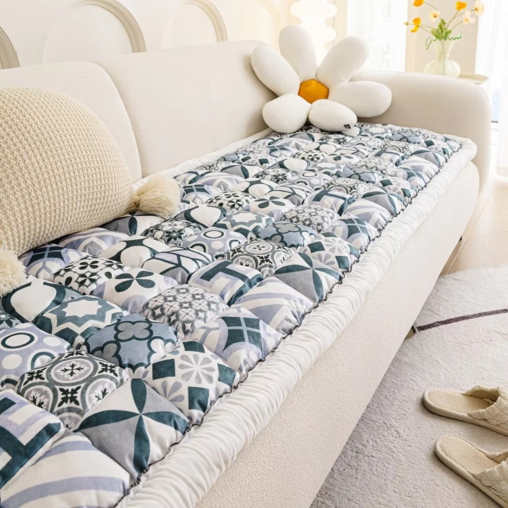BowLift | Bohemian Printed Quilted Sofa Cover
