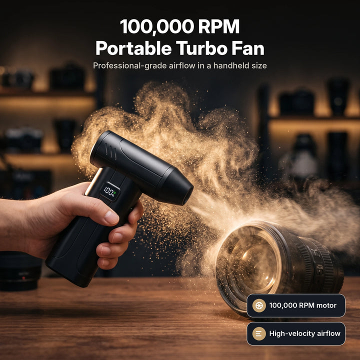 BowLift | 100,000 RPM Cordless Air Duster Blower with LED Light and Battery Display