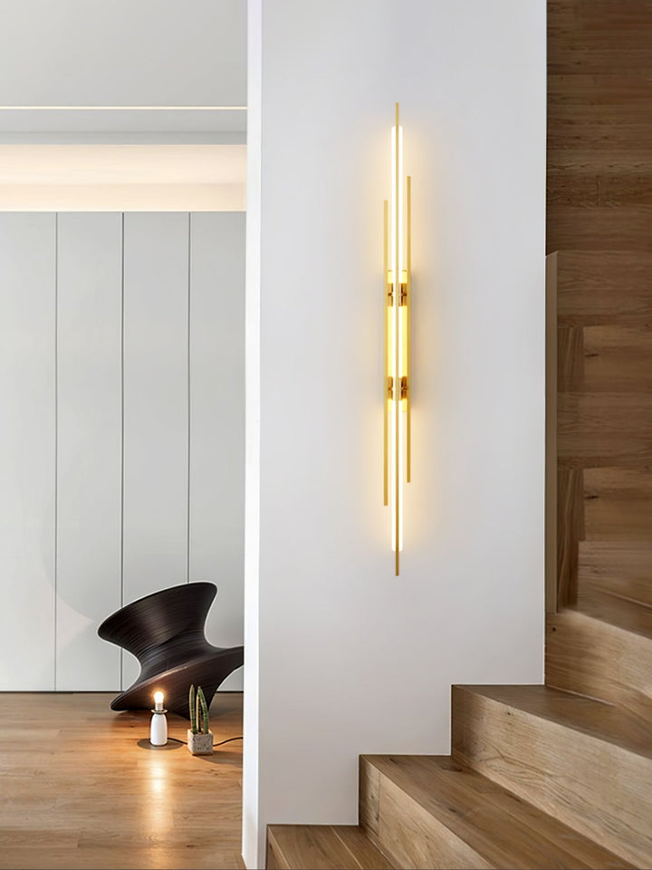 BowLift | LuxeAura – Opulent Gold Wall Light for Elegant Spaces