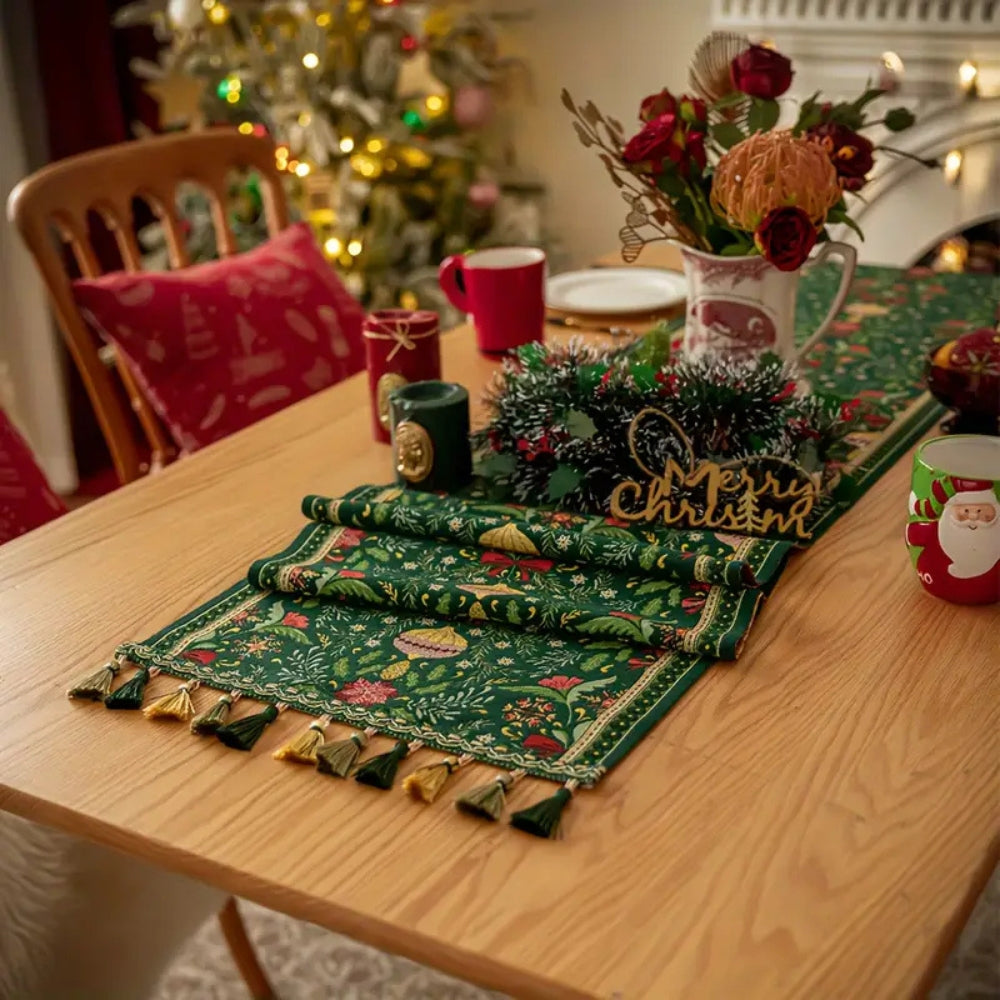 BowLift | Tapestry Botanical Holiday Table Runner