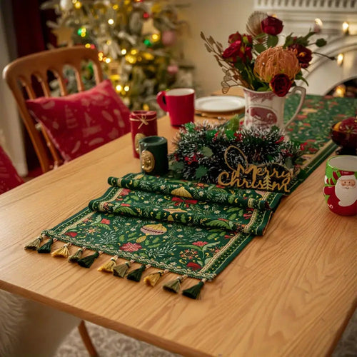 BowLift | Tapestry Botanical Holiday Table Runner