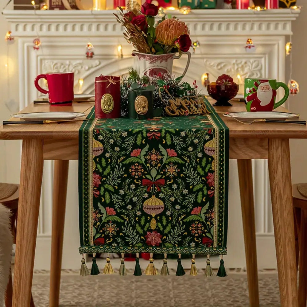 BowLift | Tapestry Botanical Holiday Table Runner