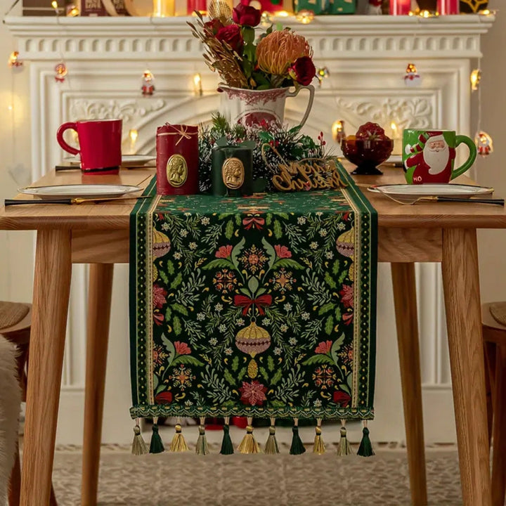 BowLift | Tapestry Botanical Holiday Table Runner