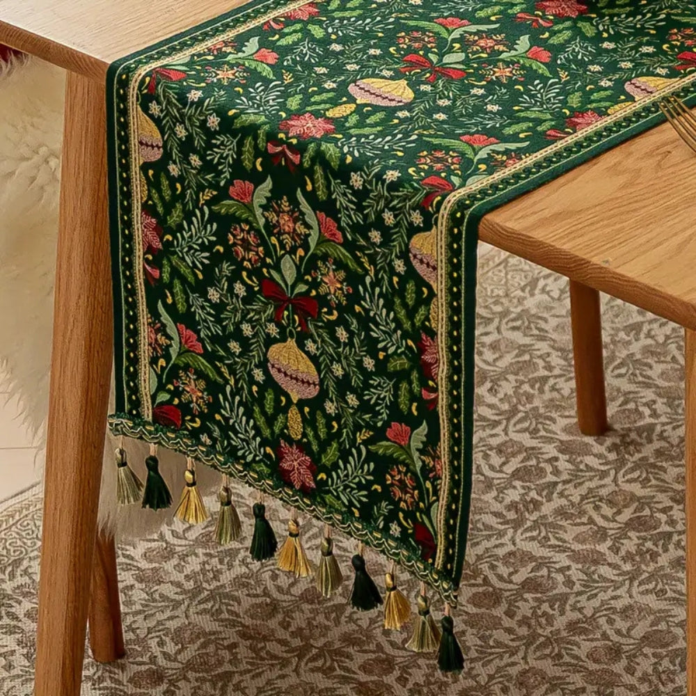 BowLift | Tapestry Botanical Holiday Table Runner