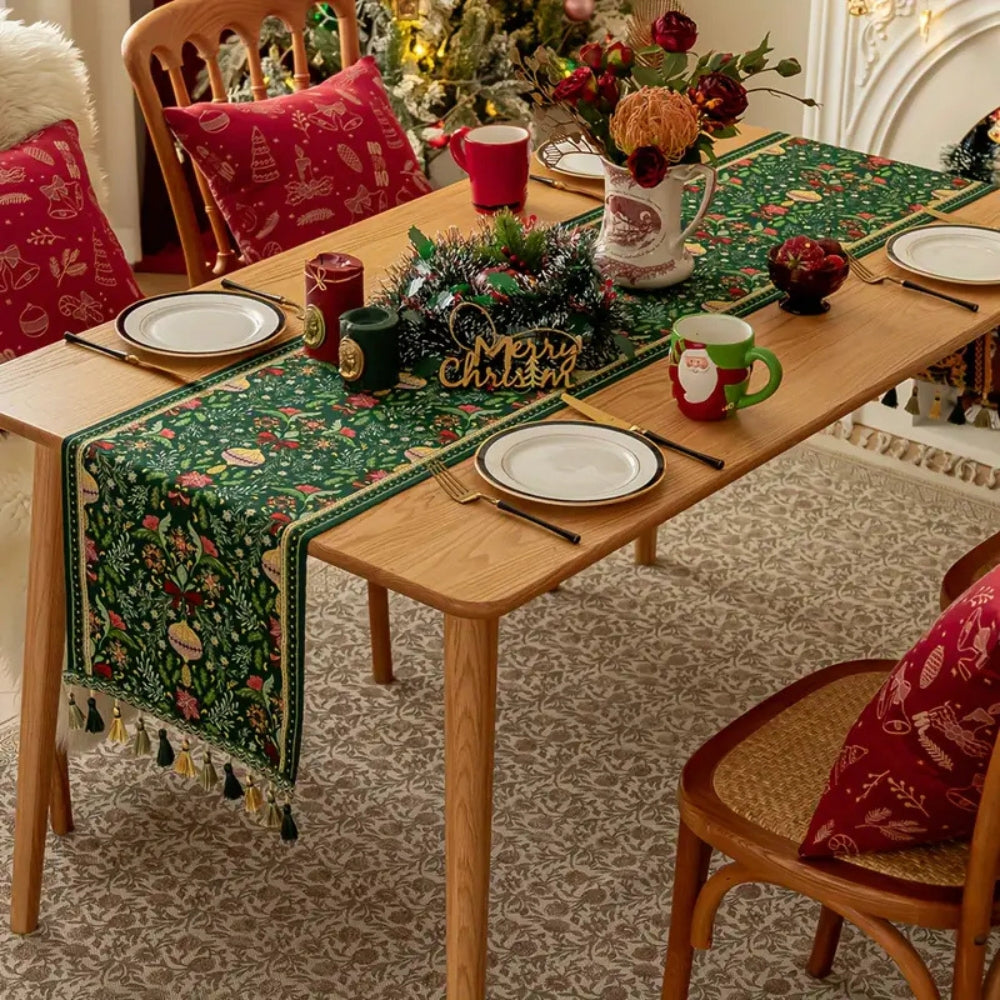 BowLift | Tapestry Botanical Holiday Table Runner
