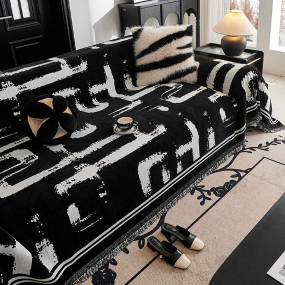 BowLift | Brushstroke Art Sofa Cover