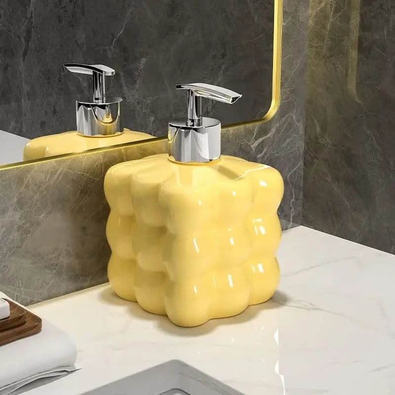 BowLift | Ceramic Soap Dispenser with Bubble Design for Bathroom or Kitchen