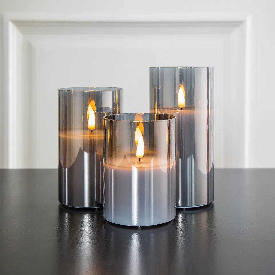 BowLift | LED Candles Glass Flickering Flameless Set