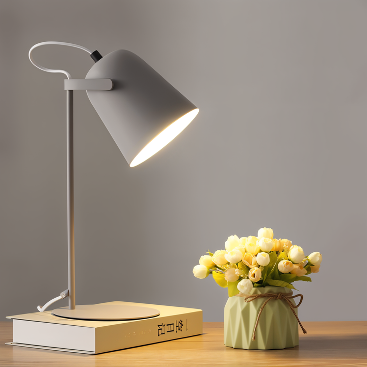BowLift | Macaron Desk Lamp – Nordic Yellow Adjustable Table Lamp for Reading & Study