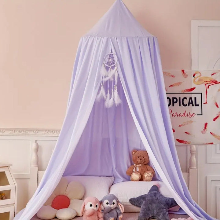 Children's Canopy Reading Nook Tent with Soft Microfiber Fabric