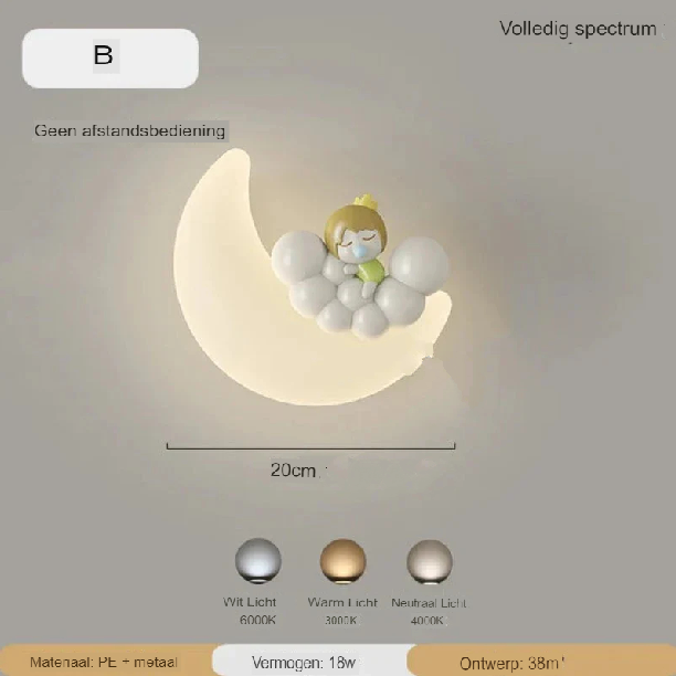 BowLift | Wall lamp Moon | Gentle lighting | High quality - Noram