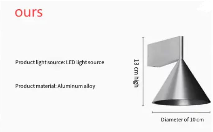 BowLift | Elegant Nordic Cone-Shaped Wall Lamp for Modern Interiors