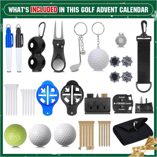 BowLift | GolfTide - Golf Advent Calendar Christmas Gift Set