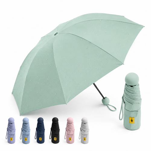 Compact Folding Travel Umbrella with UV Protection and Auto Open/Close Bowlift