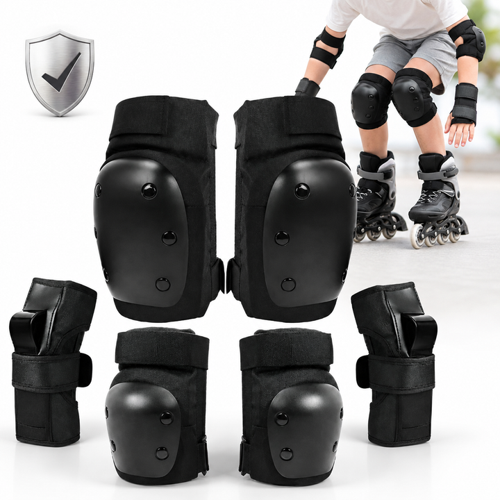 Heavy-Duty Protective Gear Set for Skateboarding & Biking Bowlift