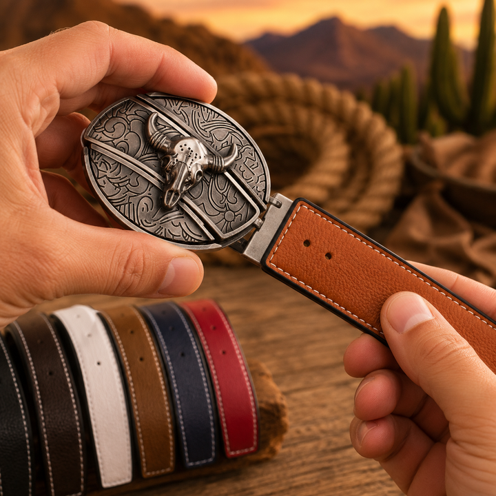 Premium Interchangeable Leather Belt Strap Bowlift