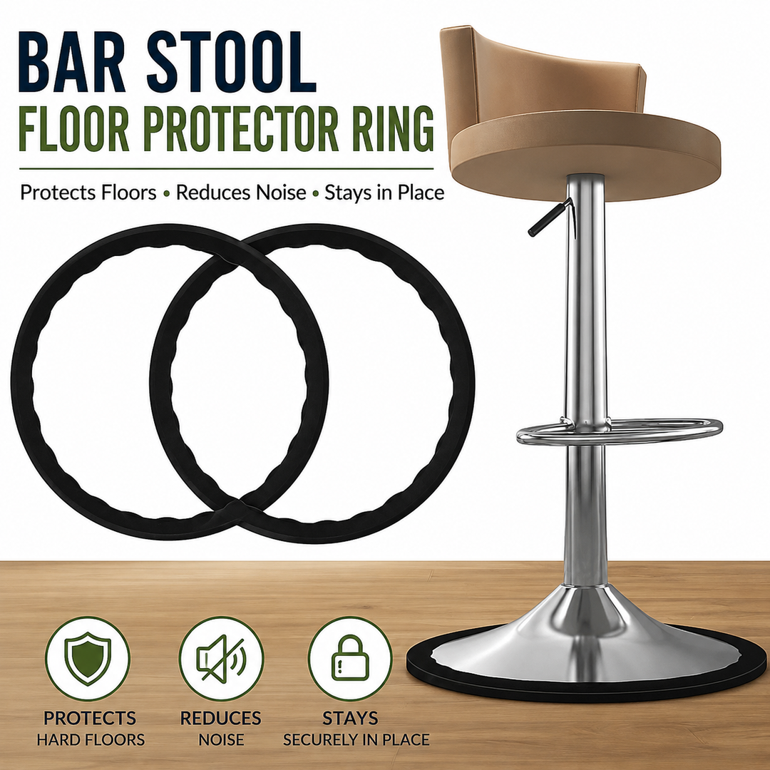 Anti-scratch swivel bar stool base protector rings Bowlift