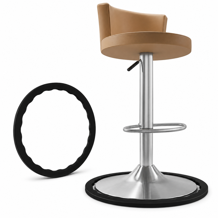 Anti-scratch swivel bar stool base protector rings Bowlift