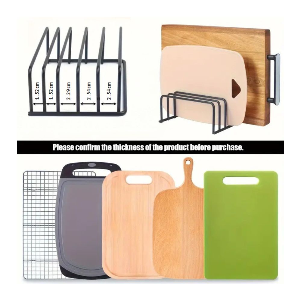 BowLift | Steel Cutting Board Storage Rack