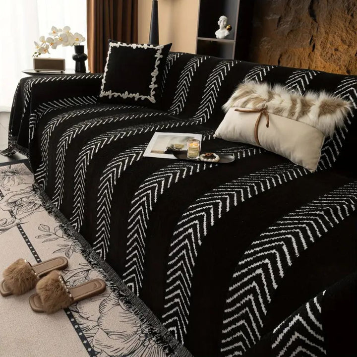 BowLift | Chevron Echo Line Sofa Cover