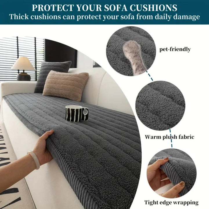 BowLift | Chic Thick Plush Sofa Cover