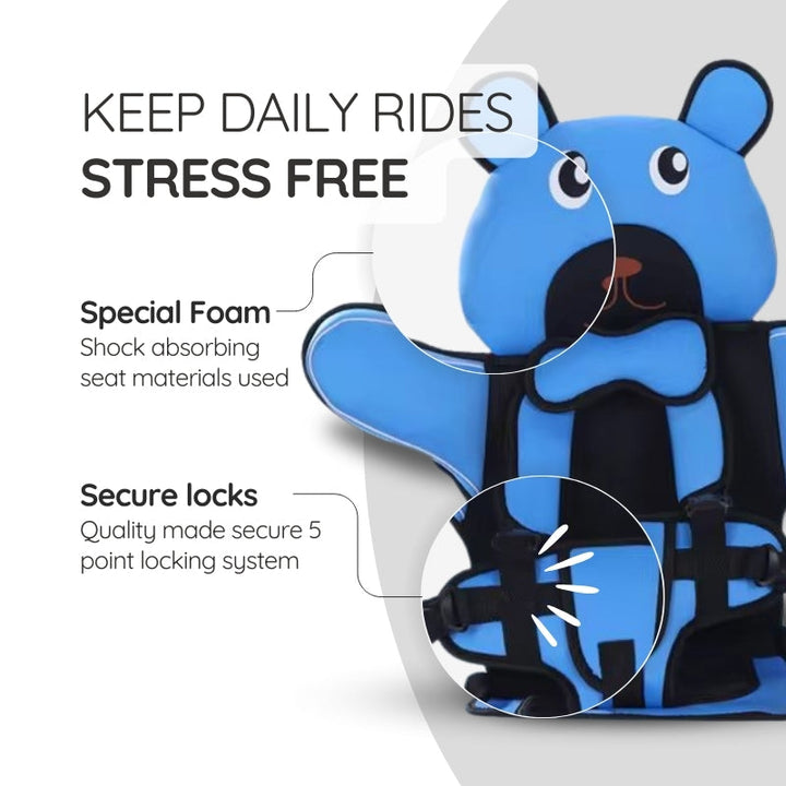 BowLift | Child Car Protection Cushion Seat Bear