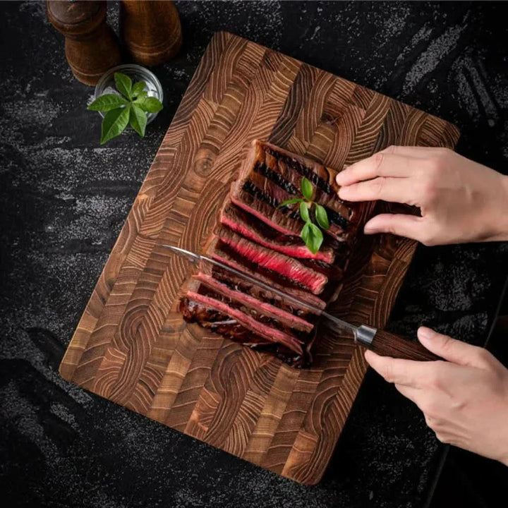 BowLift | End-Grain Wooden Cutting Board – Durable Chef Chopping Block