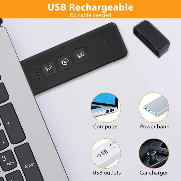 BowLift | Clip-on book light, USB rechargeable reading light with timer, portable LED bookmark light for bedside & desk
