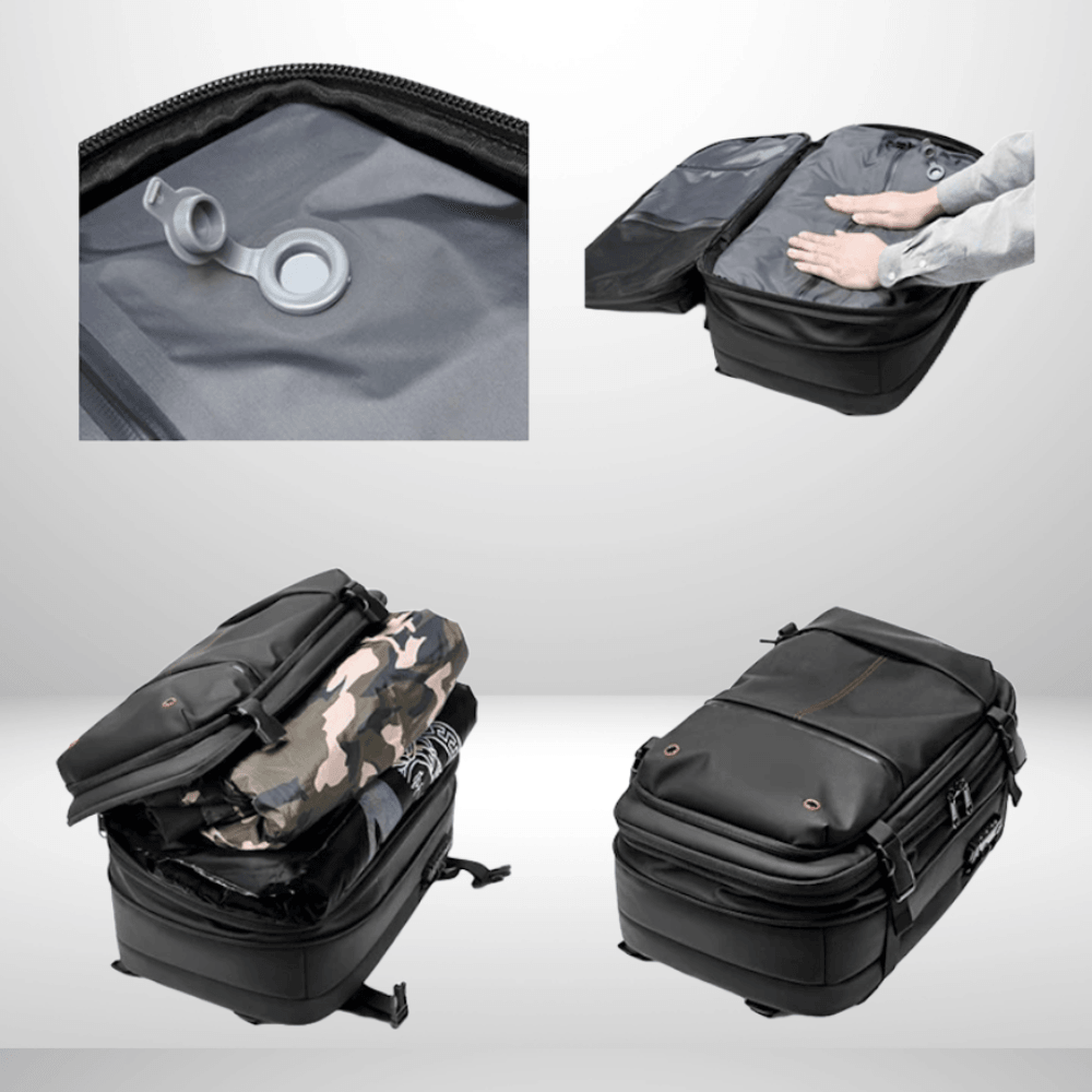 BowLift | CompriBag – Space-Saving Vacuum Travel Backpack with Expandable Capacity (25L–60L)
