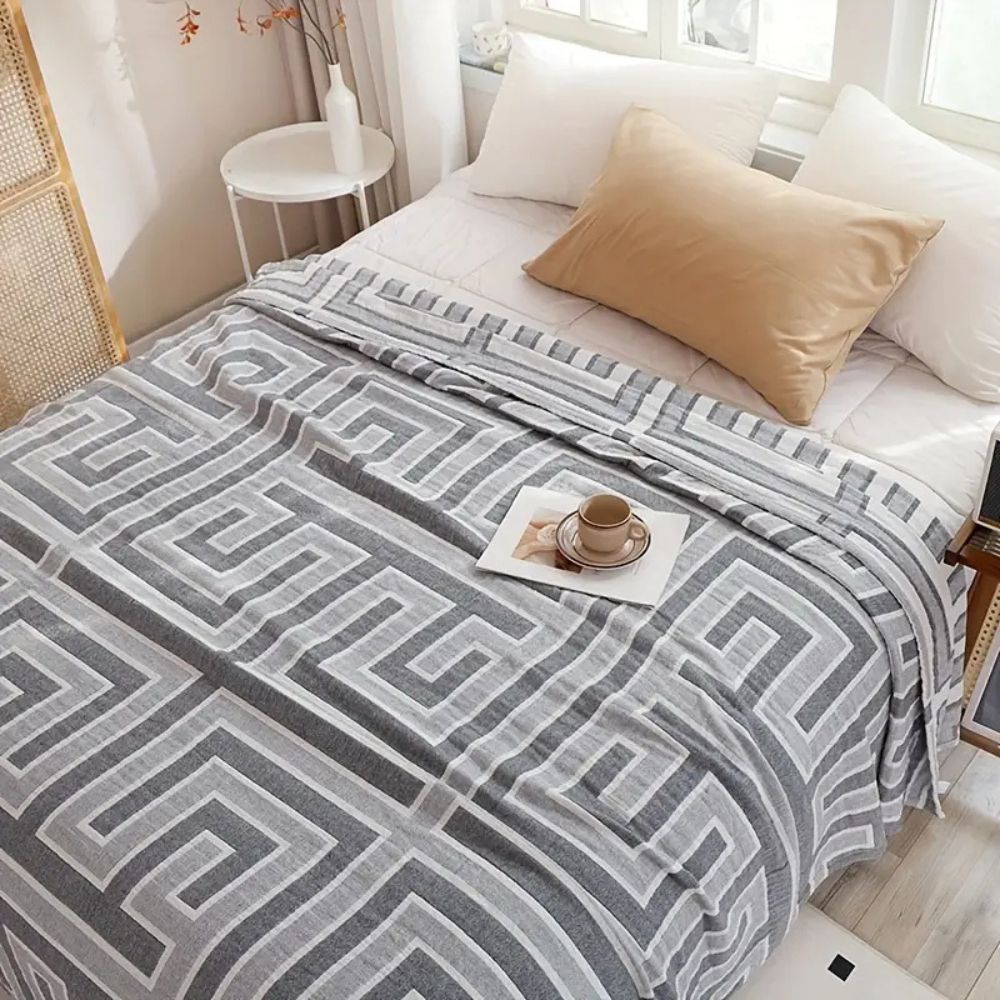 BowLift | Geo Maze Cotton Blanket