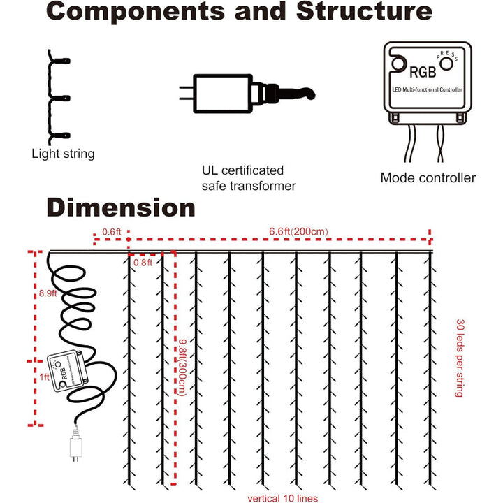BowLift | Lamps for curtains with modes and waterproof design