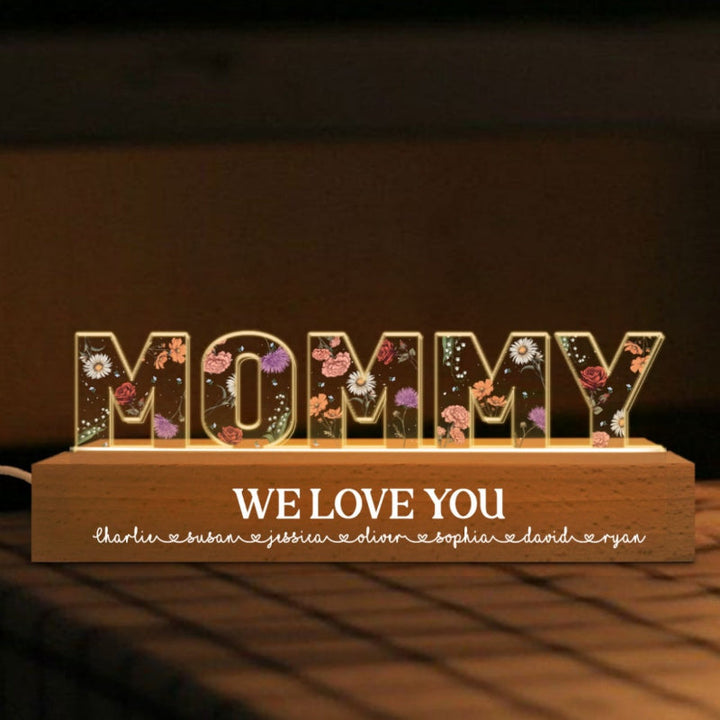 Custom Flower Printed LED Night Light | Bowlift