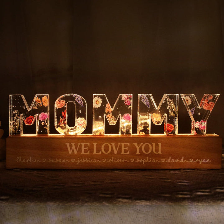 Custom Flower Printed LED Night Light | Bowlift