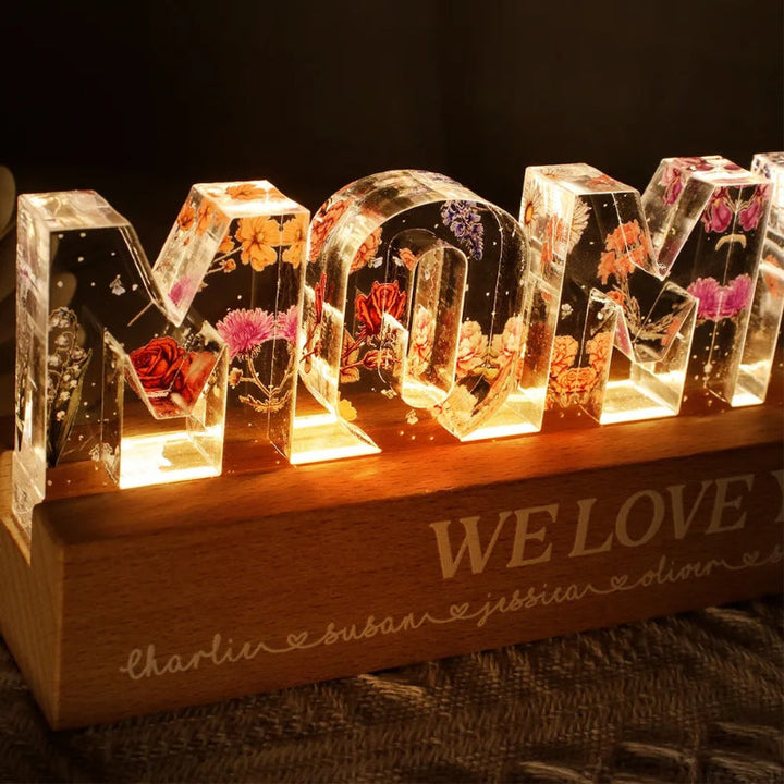 Custom Flower Printed LED Night Light | Bowlift