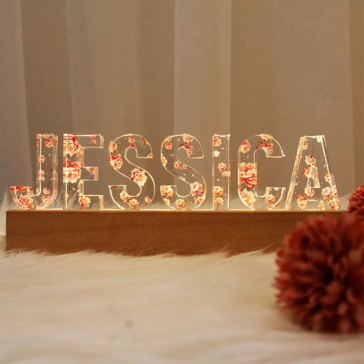 Custom Flower Printed LED Night Light | Bowlift