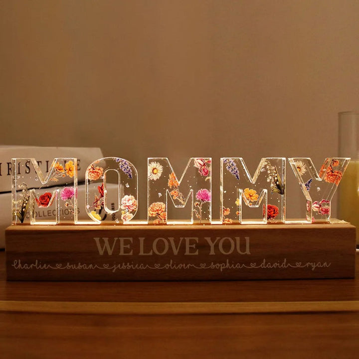 Custom Flower Printed LED Night Light | Bowlift