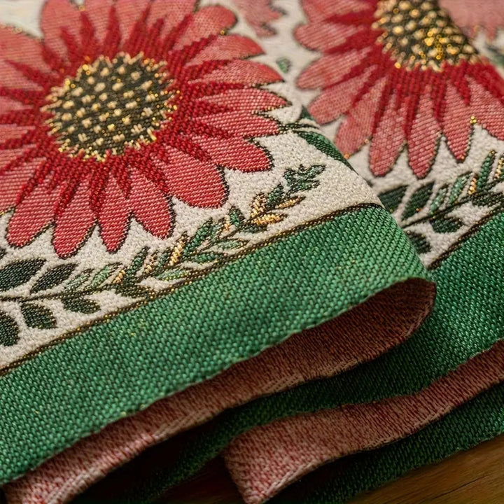 BowLift | Embroidered Floral Tassel Table Runner