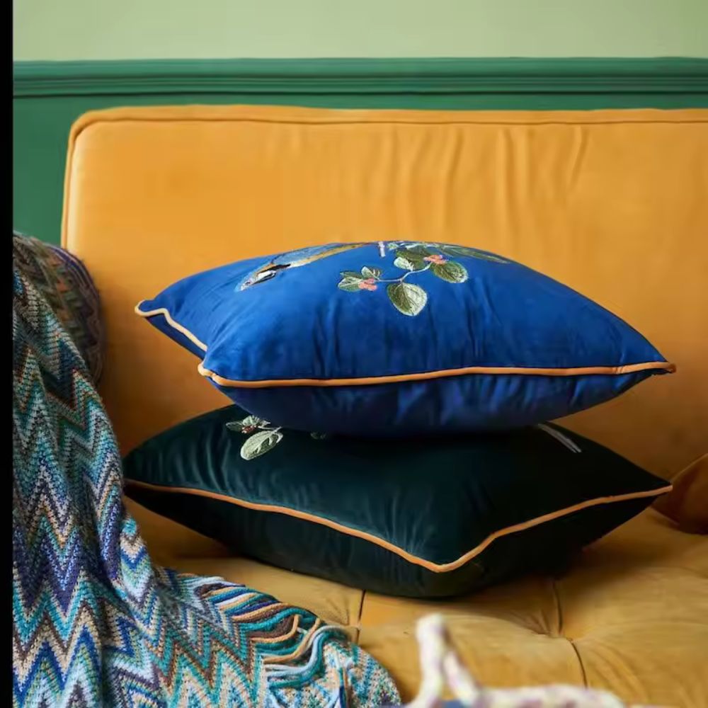 BowLift | Embroidered Parrot Cushion
