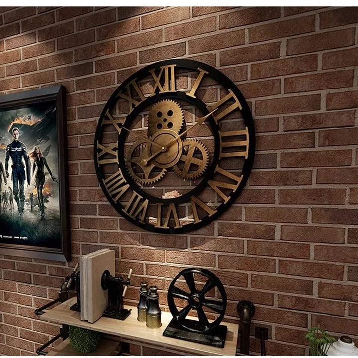 BowLift | Vintage Gear Pocket Wall Clock